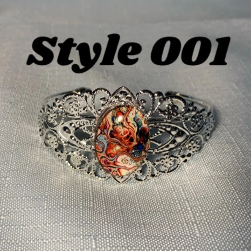 NWT Handmade Cuff Bracelets in Silver & Antique Bronze. 11 Styles!